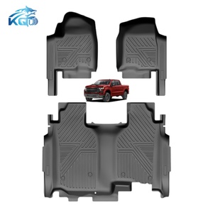 แผ่นรองพื้นรถยนต์ TPE 5D ดีไซน์พร้อมโลโก้ ป้องกันรอยขีดข่วน กันน้ำ สำหรับ Chevrolet SILVERADO 2023 - Product Image 1