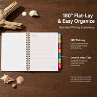 Carnet A5 B5 en gros, agenda hebdomadaire à double spirale, impression offset personnalisée, couverture en papier, agenda de mariage OEM, fourniture d'usine