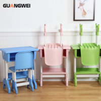 Mobilier scolaire pour enfants personnalisable Bureau et chaise Tables et chaises réglables pour étudiants