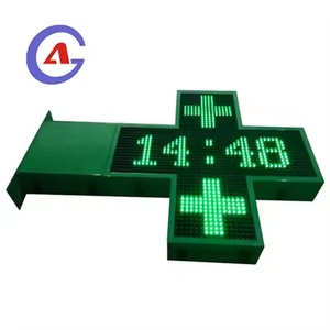 Letrero LED para Farmacia con Cruz a Todo Color, Personalizable, Directo de Fábrica, para Exteriores, Impermeable, con Carcasa de Hierro - Product Image 2