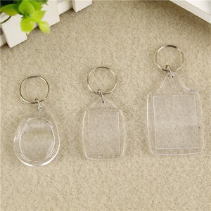 Porte-clés créatif transparent en acrylique pour photos, mini album photo, porte-clés transparent avec insertion d'image, porte-clés vierges - Product Image 4