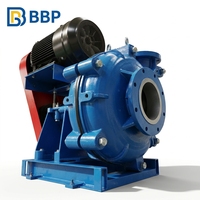 Pompa Slurry Pengolahan Mineral Tahan Lama Pompa Sentrifugal Head Tinggi 118m untuk Tambang Bawah Tanah