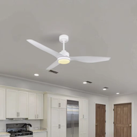 Lampes LED à usage domestique Ventilateur de plafond à refroidissement par air avec lumière Ventilateurs de plafond domestiques certifiés CE