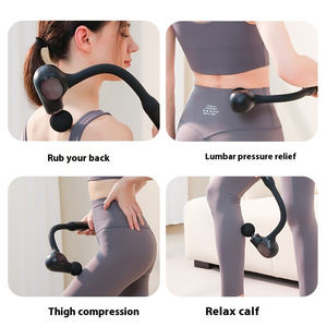 Pistol pijat bentuk U Premium, dengan pegangan lebih panjang dapat diisi ulang, palu pijat otot penghilang nyeri dan relaksasi - Product Image 6