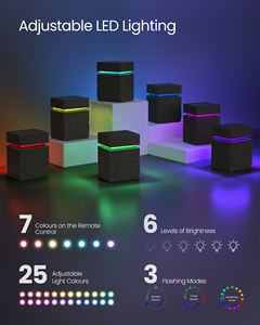 VASAGLE <span class=keywords><strong>Table</strong></span> <span class=keywords><strong>de</strong></span> <span class=keywords><strong>chevet</strong></span> moderne avec éclairage LED <span class=keywords><strong>Table</strong></span> d'appoint couleurs réglables <span class=keywords><strong>Table</strong></span> <span class=keywords><strong>de</strong></span> canapé 2 tiroirs - Product Image 3