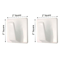 Probebi HS16 usage quotidien forme ronde mur adhésif crochet cintre crochet porte-manteau en plastique à usage quotidien