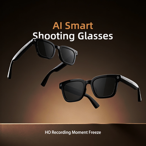 Occhiali da tiro intelligenti <span class=keywords><strong>AI</strong></span> OEM convenienti, 8MP 1200P HD, ultra-stabilizzazione, Bluetooth 5.3 <span class=keywords><strong>Open</strong></span> Ear, <span class=keywords><strong>Chat</strong></span> <span class=keywords><strong>AI</strong></span> in tempo reale per Vlogging - Product Image 1