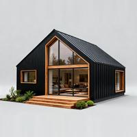 Villas préfabriquées en acier avec design moderne et installation rapide, villas à ossature légère en acier, luxe abordable pour les complexes hôteliers