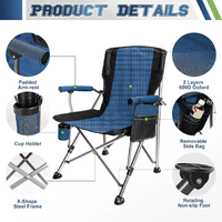 Chaise de plage pliable légère et portable en métal avec tissu Oxford pour activités de plein air - Idéale pour le parc, la randonnée, les repas, la pêche, le camping