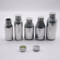 Diseño personalizado 200ml 300ml 400ml Botella de aluminio con cuello de rosca
