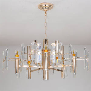 Candelabro de cristal de lujo Led de luz colgante de restaurante de centro comercial moderno de alta calidad - Product Image 2