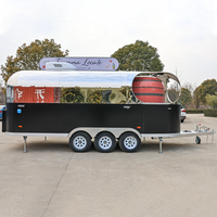 Nouvelle Conception Remorque de Restauration Mobile Personnalisée pour BBQ, Café, Hot-dogs, Glaces, Camion de Cuisine Entièrement Équipé