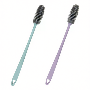Bottle <b>Cleaner</b> Soft Brush <b>Plastic</b> And Silicone Assorted W2061 - Product Image 2