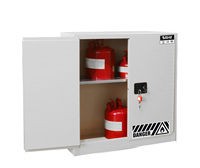 Armoires de stockage de produits chimiques toxiques personnalisables SAI-U FM blanches, fournies par des usines de fabrication chinoises SC0030W 30Gal