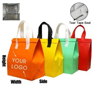 Bolsa Térmica Aislante Personalizada para Entrega de Alimentos, Reutilizable, de Tela No Tejida, con Aislamiento, para Llevar Sushi, con Película de Aluminio - Product Image 1