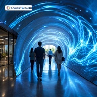 CANBEST FL Indoor Flexibler LED-Bildschirm P0.9 P1.2 P1.5 P1.8 P2.5 LED-Tunnelbildschirm für Immersives Digitales Erlebnis