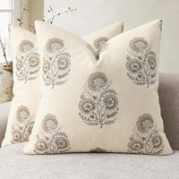 Housses de coussin modernes style ferme pour canapé, chaise, lit, salon, décoration intérieure, marron clair