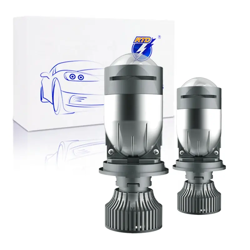 Neues Modell M01K 100w 10000 Lumen AC/DC 12-24V 6500K importierte Lampen perlen H4 Bi-LED-Projektor linse für die Automobili ndustrie