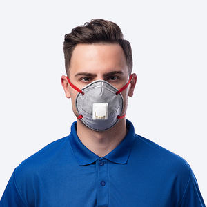 Masker Kerja Industri Anti Debu Bentuk Cangkir dengan Karbon Aktif, Respirator Wajah, Masker Anti Debu dengan Resistensi Pernapasan Rendah - Product Image 3