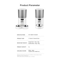 Distributeur automatique de nourriture pour animaux de compagnie intelligent WiFi 5L, contrôle à distance par application, programmable, pour chat et chien, pour la maison