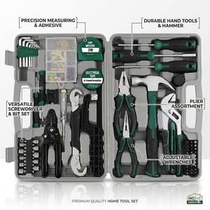 Home Essential Premium Home Tool Set 1/4 In Socket Drive Carbon Steel Hand Tools For Household Repair - Product Image 1
