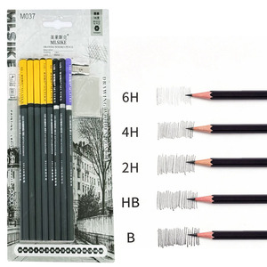 Set di Matite <span class=keywords><strong>a</strong></span> <span class=keywords><strong>Carboncino</strong></span> Professionali YIDASI 6H-16B con Gomma Nera e Temperino per Schizzi, Ombreggiature e Belle Arti - Product Image 2