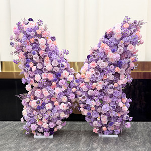 Arco Floreale Artificiale con <span class=keywords><strong>Farfalle</strong></span> e Rose, Sfondo per Fotografia Nuziale, Elegante Centrotavola per Decorazioni Festa Nuziale - Product Image 1