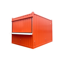 Maisons modulaires préfabriquées mobiles portatives 10ft Fast Food Mini maisons mobiles de café de conteneur