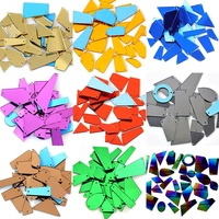 Appliques à coudre, strass en résine acrylique, pierres irrégulières à dos plat, strass miroir