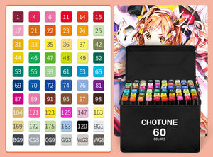 GF 工厂批发 24/36/48/60/80 色双头艺术家绘画着色酒精记号笔套装，用于着色绘画用品 - Product Image 5