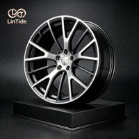 Jantes forgées argentées noires à cinq branches 19x8.5J 5x120 ET35 CB72.6 Roues de tourisme personnalisées OEM