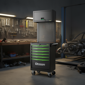 Fasano <b>Tools</b> 6 <b>Drawer</b> Rolling <b>Tool</b> Cabinet With Pegboard Storage For Auto Repair - Product Image 3