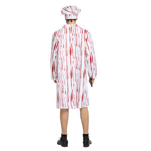 <span class=keywords><strong>Disfraz</strong></span> <span class=keywords><strong>de</strong></span> Halloween TV y película Horror Hombre Chef Cosplay Disfraces Blanco Fantasía <span class=keywords><strong>Diablo</strong></span> Traje para hombres y parejas - Product Image 3