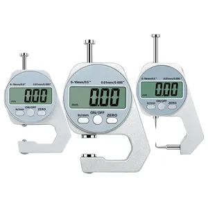 2024 Nieuwe Mini Digitale Display Diktemeter Hoge Precisie Diktemeter Voor Het Meten Van Papierlederen Spons Platte Kop