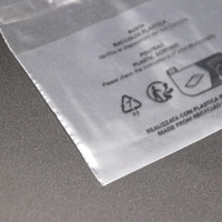 Sac de pochette en plastique PE recyclé de taille personnalisée sacs d'emballage auto-adhésifs transparents en cellophane pour accessoires de biscuits