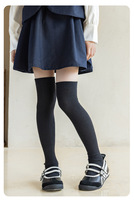 Chaussettes pour enfants et étudiants, chaussettes de compression en coton peigné doux, chaussettes hautes jusqu'au genou, logo personnalisé, couleur et taille pour l'école, usage quotidien, printemps et hiver