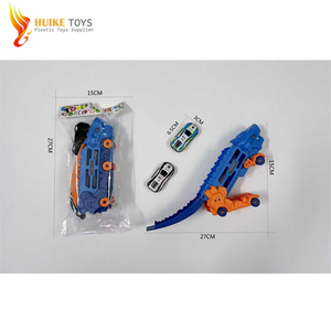 2025 pas cher dinosaure stockage camion jouet avaler voiture en plastique transformer en Stomping <span class=keywords><strong>T</strong></span>-<span class=keywords><strong>Rex</strong></span> avec voitures coulissantes piste jouet - Product Image 1