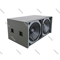 Subwoofer double 18 pouces YM218, haute puissance 1600W, aimant 220mm, bobine 100mm, enceinte passive professionnelle pour événements/extérieurs