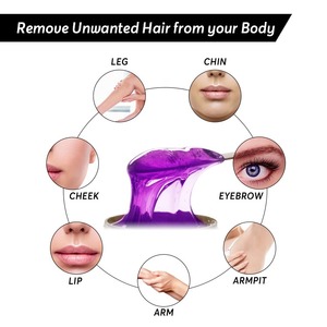 Lifestance Vente en gros de cire de haricot dépilatoire de marque privée 100g 300g 500g 1kg Sac d'emballage de haricots de cire dure - Product Image 4