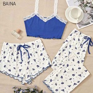 Ensemble de pyjama en dentelle douce et soyeuse, lingerie sexy, vêtements de nuit pour femmes, 2026 - Product Image 6
