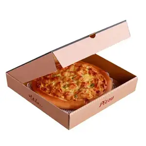 12x12 inchs-kraft sóng b-sáo tùy chỉnh bánh pizza hộp