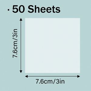 Notas Adhesivas Transparentes, Resistentes al Agua, 50 Unidades/Paquete, Bloc de Notas para Listas de Tareas Diarias, Papel PET para la Escuela y Oficina - Product Image 2