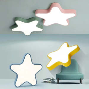 Lámpara de <span class=keywords><strong>Techo</strong></span> LED con Forma de Estrella para Habitación Infantil, Comedor, Sala de Estar, Dormitorio, Estudio, Parque de Atracciones, Decoración de Cuarto de Bebé - Product Image 1