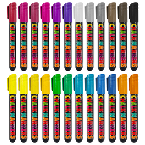 Marqueur de tableau noir liquide à séchage rapide, non toxique, à base d'eau, pointe de 4 mm, 24 couleurs, directement de l'usine - Product Image 4