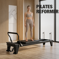 JOYFIT Custom Elite Small Black Aluminium Alloy Multifunction Gym Yoga Studio Shaped Sliding Core Bed Full Track