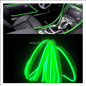 Tira <span class=keywords><strong>de</strong></span> luz interior para coche 12V luz electroluminiscente brillante neón cable <span class=keywords><strong>de</strong></span> alambre - Product Image 3