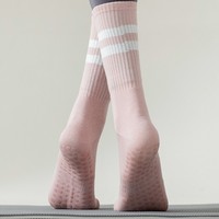 Chaussettes de yoga personnalisées pour femmes avec logo, imprimées numériquement, écologiques, antidérapantes, en bambou et coton respirant, pour le sport, le pilates et l'usage quotidien