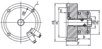 Jeu de mandrins à pince LINGMAN 5C JAB-25 pour tour et fraiseuse CNC-Conception à changement rapide à usage intensif avec corps en acier trempé