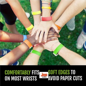 Pulseras Tyvek para Eventos, Diseño Antimanipulación que Evita el Reutilización, Pulseras de Papel de Primera Calidad, Resistentes al Agua, Identificación para Fiestas <span class=keywords><strong>VIP</strong></span> - Product Image 4