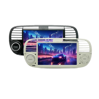 Autoradio Android 7 Pouces pour Fiat 500 Abarth 2007 - 2015 Unité Principale Multimédia CarPlay Sans Fil Lecteur Vidéo Navigation